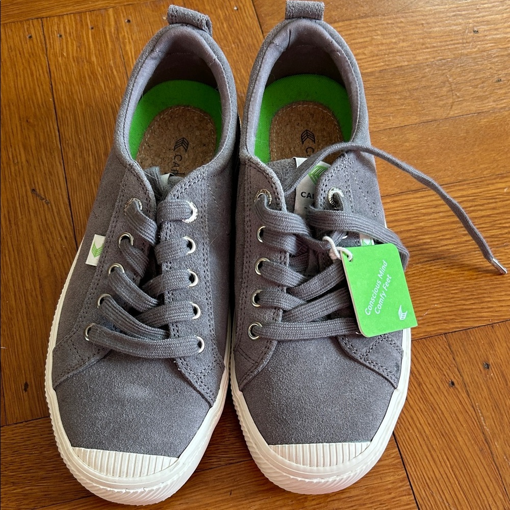 Casual Gray Suede Sneakers